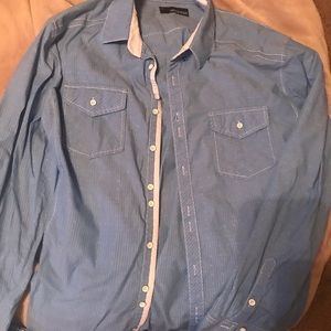 Buckle Black men’s L button down dress shirt